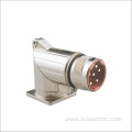M23 right angle round plug connector